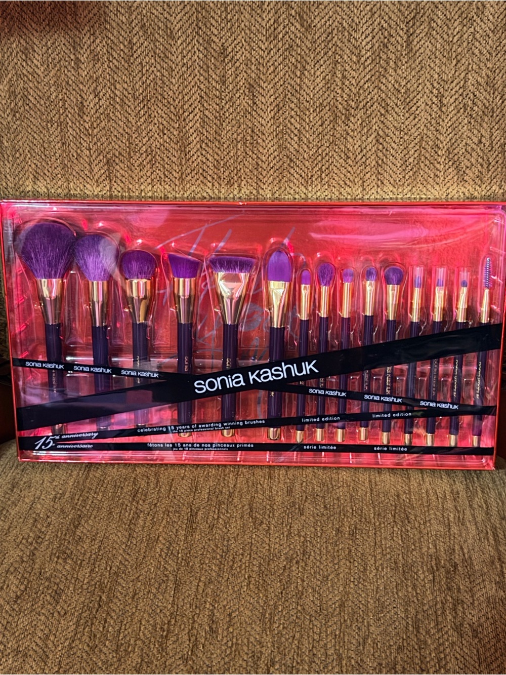 Sonia Kashuk Purple and Gold 15-Piece Makeup Brush Set